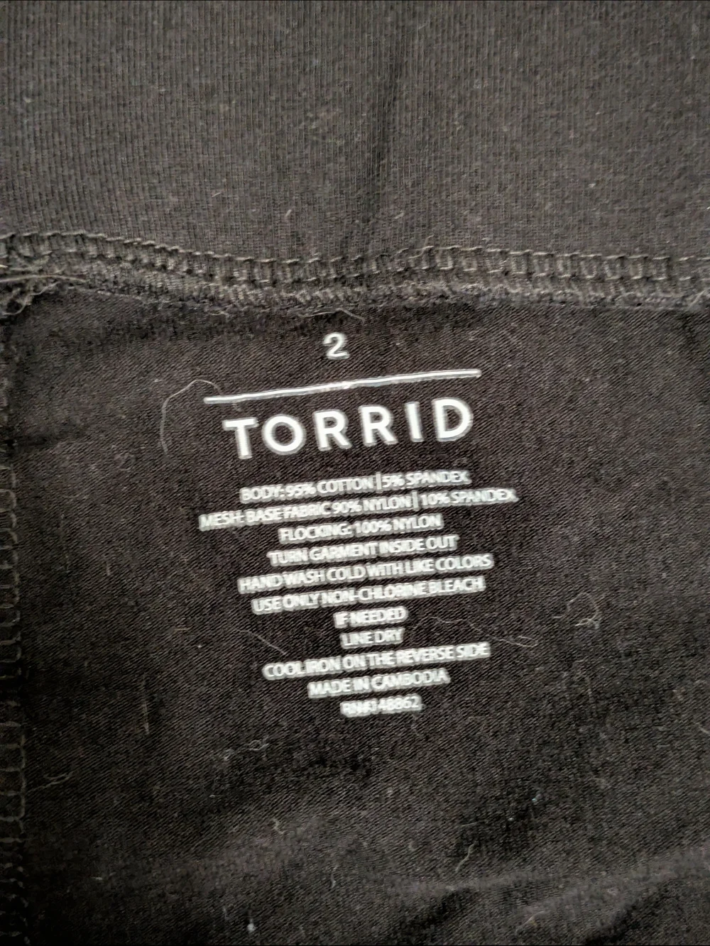 Torrid Size 2 2X Black Spiderweb Mesh Flocked Leggings High Rise Halloween Goth